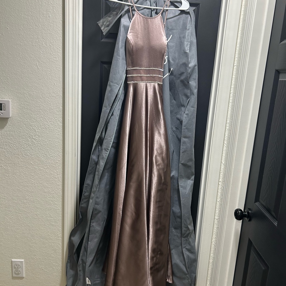Elegant Metallic Evening Gown